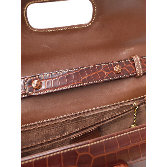 Gucci Crocodile Bamboo Handbag - Picture 9 of 9